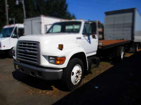 1995 Ford F800 Flatbed #8061 - cars & trucks - by dealer - vehicle... for sale in Kent, WA