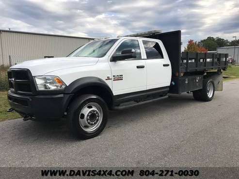 2015 Dodge Ram Heavy Duty Diesel Crew Cab Flatbed Dump Truck - cars... for sale in Richmond, NY