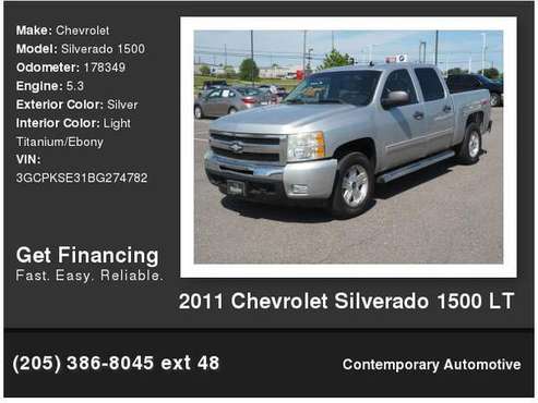 2011 Chevrolet Chevy Silverado 1500 LT - - by dealer for sale in Tuscaloosa, AL