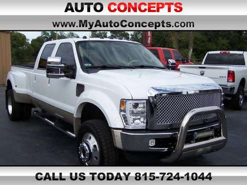 2010 FORD F-450 LARIAT CREW CAB 4X4 DIESEL DUALLY TRUCK CLEAN DELETED for sale in Joliet, IL