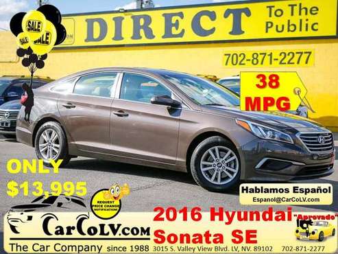 2016 Hyundai Sonata SE 38 MPG! - - by dealer - vehicle for sale in Las Vegas, NV