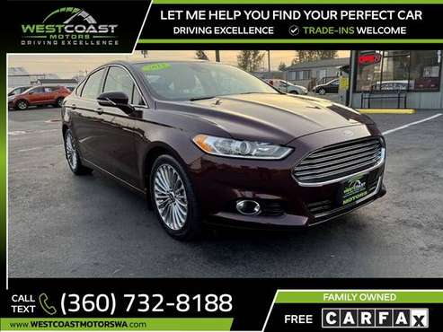 2013 Ford Fusion Titanium Sedan 4D FOR ONLY - - by for sale in Bellingham, WA
