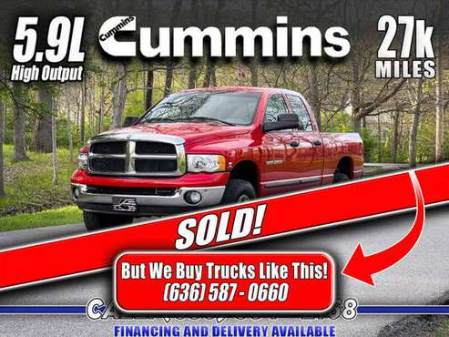 SOLD 2005 Dodge Ram 5 9 Cummins Diesel 4x4 (27k Miles) - cars & for sale in Eureka, IL