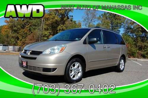 2004 TOYOTA SIENNA LE AWD for sale in MANASSAS, District Of Columbia