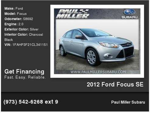2012 Ford Focus SE for sale in Parsippany, NJ