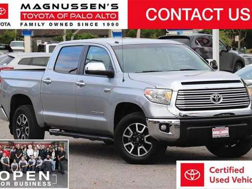 2017 Toyota Tundra Limited pickup Silver - - by dealer for sale in Palo Alto, CA