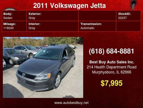 2011 Volkswagen Jetta TDI 4dr Sedan 6A Call for Steve or Dean - cars for sale in Murphysboro, IL