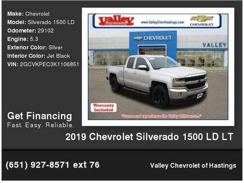 2019 Chevrolet Chevy Silverado 1500 LD LT - - by for sale in Hastings, MN