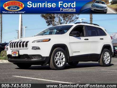 2016 Jeep Cherokee FWD dr Sport * CALL TODAY .. DRIVE TODAY! O.A.D.... for sale in Fontana, CA