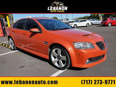 !!! 2008 Pontiac G8!!! 88K Mi/Ignition Orange over Black/Moonroof for sale in Lebanon, PA