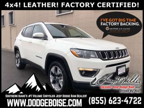 2019 Jeep Compass Limited 4x4 LEATHER! FACTORY CERTIFIED! for sale in Boise, ID