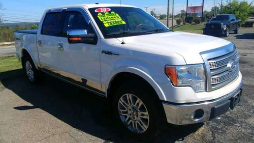2010 1-OWNER FORD F-150 PLATINUM CREW CAB 4X4 for sale in ST CLAIRSVILLE, WV