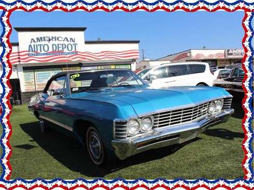 1967 Chevrolet Chevy Impala Convertible - FREE FULL TANK OF GAS! for sale in Modesto, CA