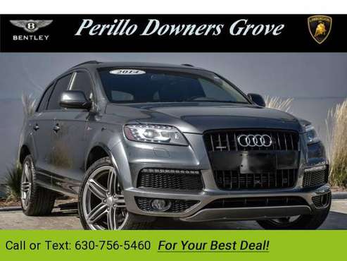 2014 Audi Q7 3.0T hatchback Daytona Gray Pearl Effect for sale in Downers Grove, IL