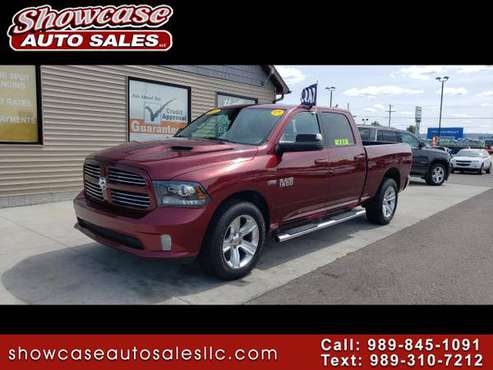 V-8 POWER!! 2016 RAM 1500 4WD Crew Cab 149" Sport for sale in Chesaning, MI