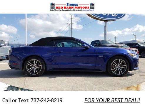 2016 Ford Mustang GT Premium coupe Blue - cars & trucks - by dealer... for sale in Austin, TX