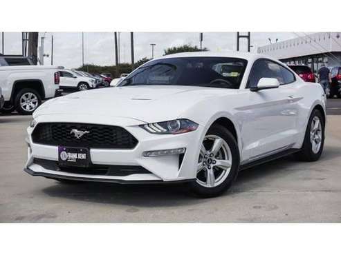 2019 Ford Mustang coupe ECOBOOST - Oxford White for sale in Corsicana, TX
