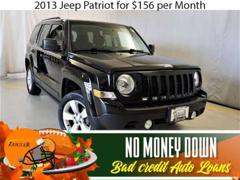 $156/mo 2013 Jeep Patriot Bad Credit & No Money Down OK - cars &... for sale in Darien, IL