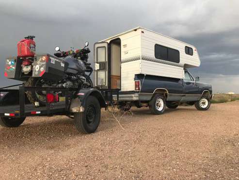 87 Dodge Ram 4x4 with Camper for sale in Greeley, CO