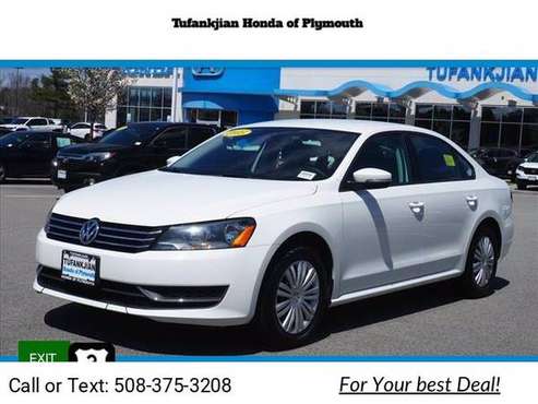 2015 VW Volkswagen Passat 1 8T S hatchback White for sale in Plymouth, MA