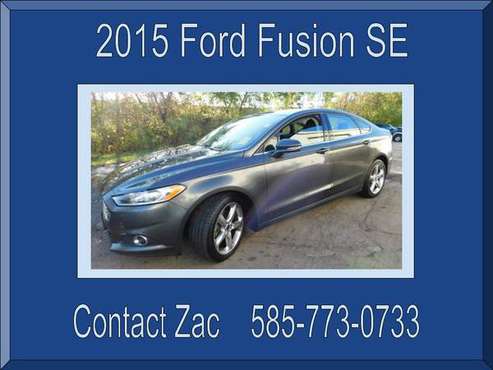 2015 GRAY FORD FUSION SE - Excellent!! - Low miles - Nice car! -... for sale in Rochester , NY