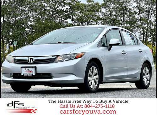 2012 Honda Civic LX Sedan 4D - Call/Text - - by dealer for sale in Richmond , VA