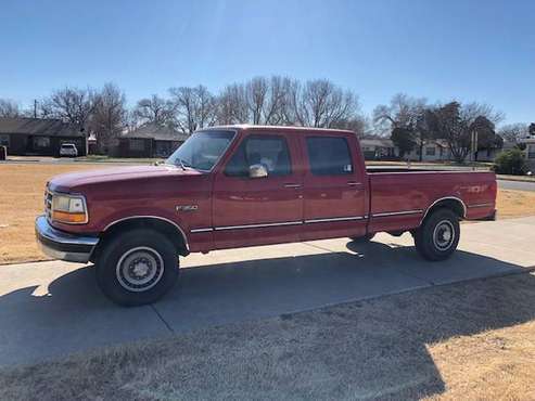 >>> $1,000 DOWN *** 1995 FORD F-350 CREW CAB LONG BED *** NICE TRUCK ! for sale in Lubbock, TX
