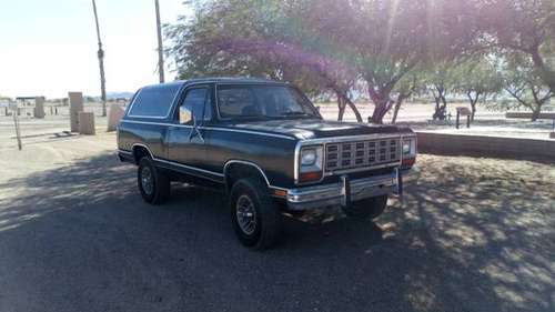 1984 Dodge Ramcharger 4x4 for sale in topock, AZ