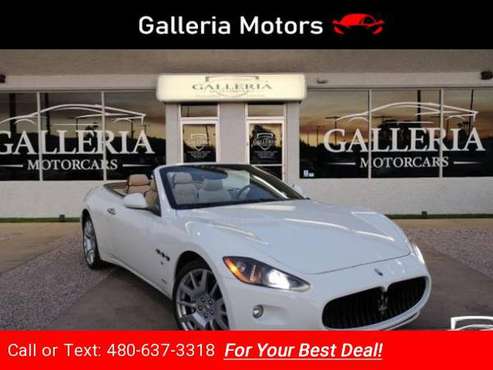 2010 Maserati GranTurismo Convertible Convertible Bianco Eldorado for sale in Scottsdale, AZ
