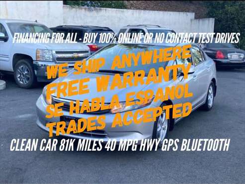 Clean 2012 Honda Civic CNG - GPS NAV 81K Miles 40 MPG Free Warranty... for sale in Escondido, CA