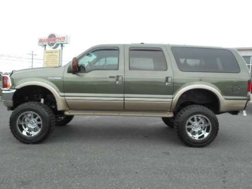 2002 FORD EXCURSION 7.3 POWERSTROKE TURBO DIESEL LIFTED 4X4 for sale in Staunton, NC