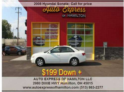 2008 Hyundai Sonata GLS $199 Down+TAX BUY HERE PAY HERE for sale in Hamilton, OH