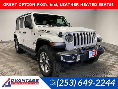 2020 Jeep Wrangler 4x4 4WD Unlimited Sahara SUV - - by for sale in Kent, WA