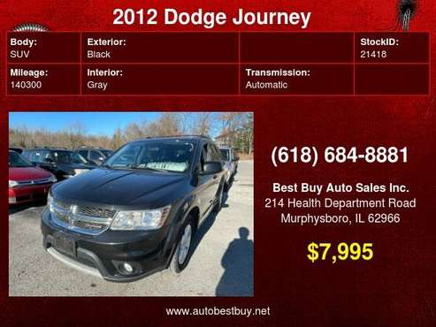 2012 Dodge Journey SXT 4dr SUV Call for Steve or Dean - cars & for sale in Murphysboro, IL