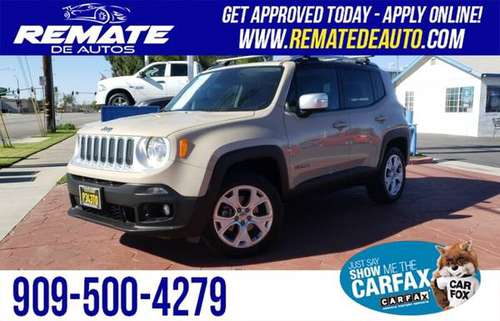 2016 Jeep Renegade Limited 4x4 GUARANTEED FINANCING!* - cars &... for sale in Fontana, CA