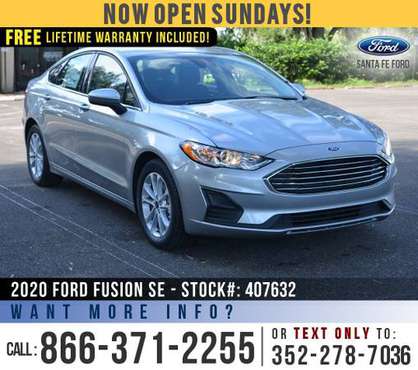 2020 FORD FUSION SE *** SAVE Over $6,000 off MSRP! *** - cars &... for sale in Alachua, FL