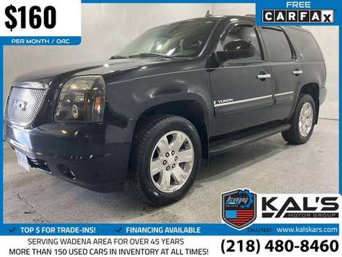 160/mo - 2007 GMC Yukon SLESUVw3SA - - by dealer for sale in Wadena, ND