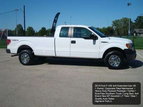 2014 Ford F-150 4WD SuperCab 163" XL w/HD Payload Pkg F150 1 Owner 4X4 for sale in Highland Park, IL