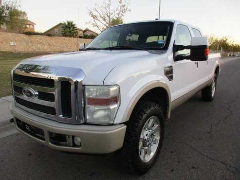 2008 FORD F250 KING RANCH DIESEL 4X4 CREW CAB WITH GOOSENECK HITCH! for sale in El Paso, NM