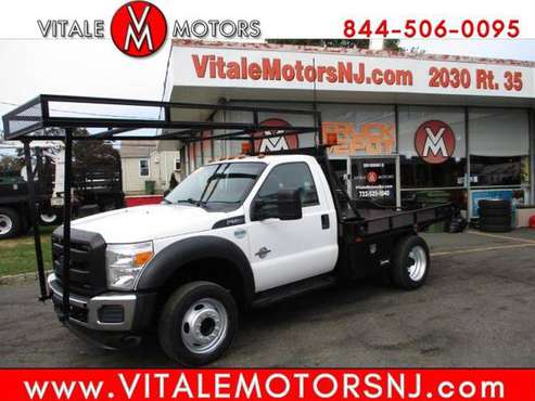 2014 Ford Super Duty F-550 DRW 9 FLAT BED 4X4 DIESEL - cars & trucks... for sale in south amboy, MS