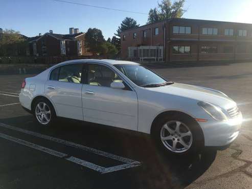 2003 Infiniti G35 (White) Leather seats for sale in owensboro, KY