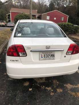 2003 white Honda Civic - cars & trucks - by owner - vehicle... for sale in Columbia, SC