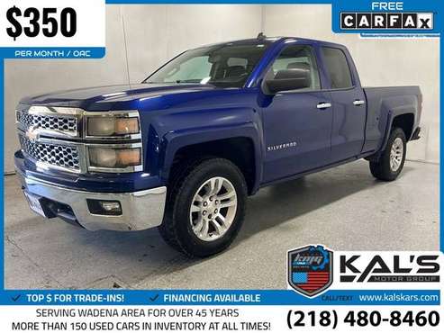 350/mo - 2014 Chevrolet Silverado 1500 LT 4x4Double Cab 65 ft SB for sale in Wadena, ND