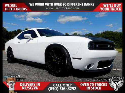 365/mo - 2015 Dodge Challenger R/T 2dr Coupe FOR ONLY - cars & for sale in KERNERSVILLE, SC