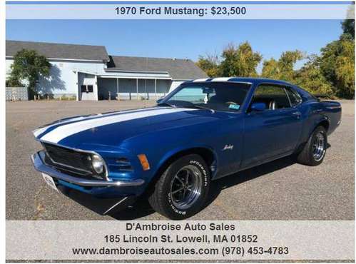 1970 Ford Mustang FASTBACK, Matching Numbers! for sale in Lowell, IL