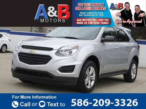 2017 Chevy Chevrolet Equinox FWD 4dr LS hatchback Silver - cars & for sale in Roseville, MI