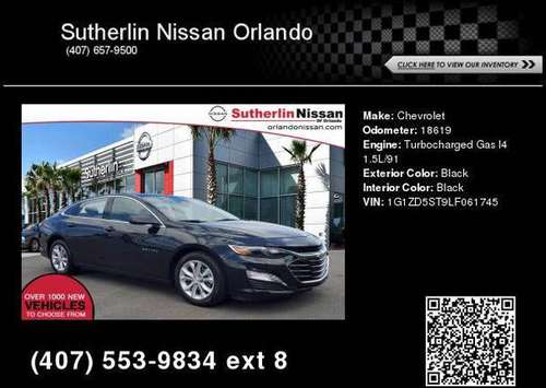 2020 Chevrolet Chevy Malibu Lt - - by dealer - vehicle for sale in Orlando, FL