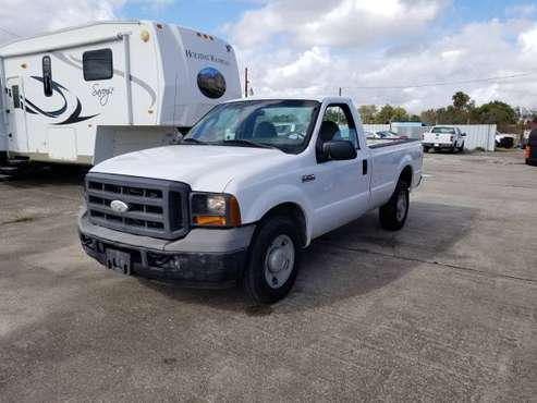 F250 XL Superduty Single cab long bed gas, a decent work horse 2005... for sale in Pasadena, TX