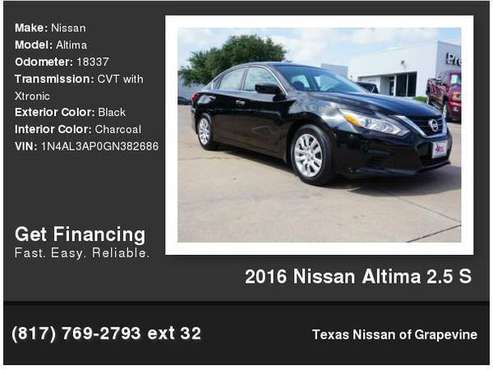 2016 Nissan Altima 2.5 S for sale in GRAPEVINE, TX