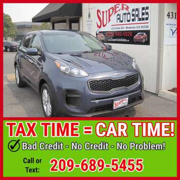 1995 Down 349 Per Month on this ROOMY 2017 KIA SPORTAGE LX! for sale in Modesto, CA